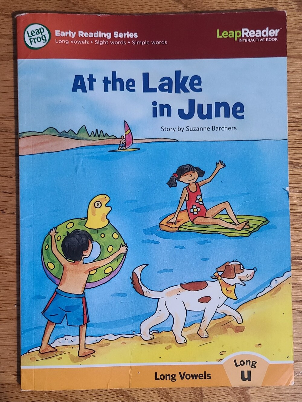 LeapFrog LeapReader At the Lake in June Early Reading Long Vowels U Phonics Book